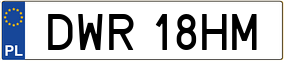 Truck License Plate